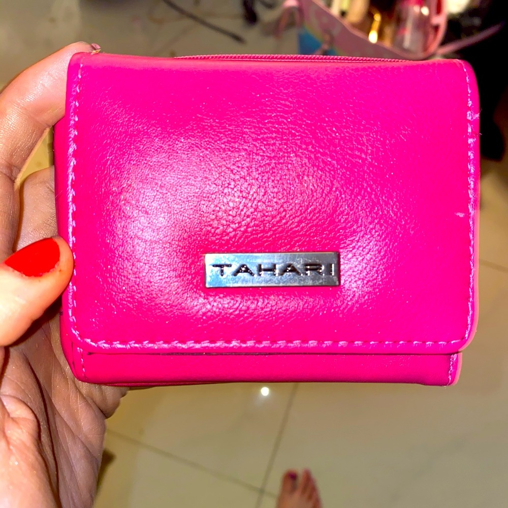 Elie Tahari Hot Pink Foldable Wallet